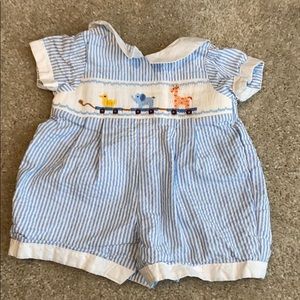 Fantaisie Bebe seersucker shortall